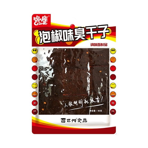 泡椒味臭干子80克
